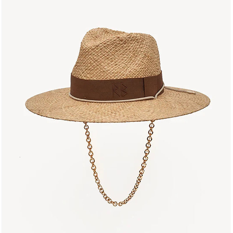 Wide Brim Hats Bucket Hats Chain Strap Straw Fedora Hat Embellished Beach Hats with Chain For Women Straw Woven Sun Hats Summer Holidaty Panama Hat 230324, Flat without chain
Wide Brim Hats Bucket Hats Chain Strap Straw Fedora Hat Embellished Beach Hats with Chain For Women Straw Woven Sun Hats Summer Holidaty Panama Hat 230324, Flat without chain