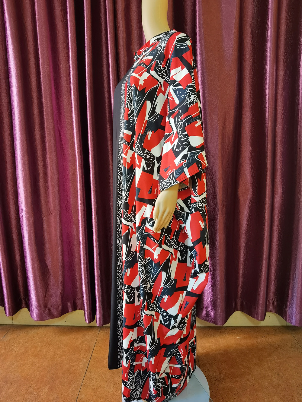 Ethnic Clothing Plus Size Print African Maxi Dresses for Women Traditional Dashiki Kaftan Robe Elegant Wedding Party Dress Muslim Dubai Abaya 230324