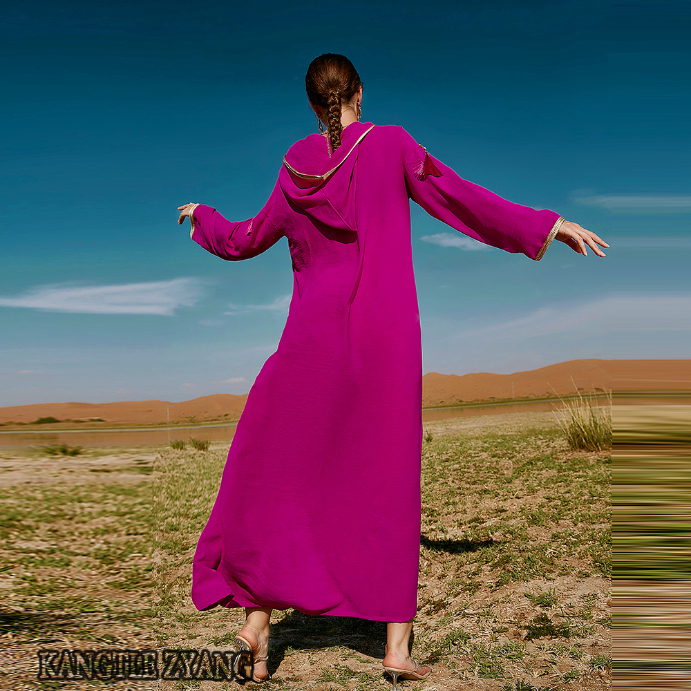 Ethnic Clothing Ramadan Eid Mubarak Kaftan Abaya Dubai Arabic Pakistan Turkey Islam Muslim Dress For Women Caftan Robe Longue Djellaba Femme 230324