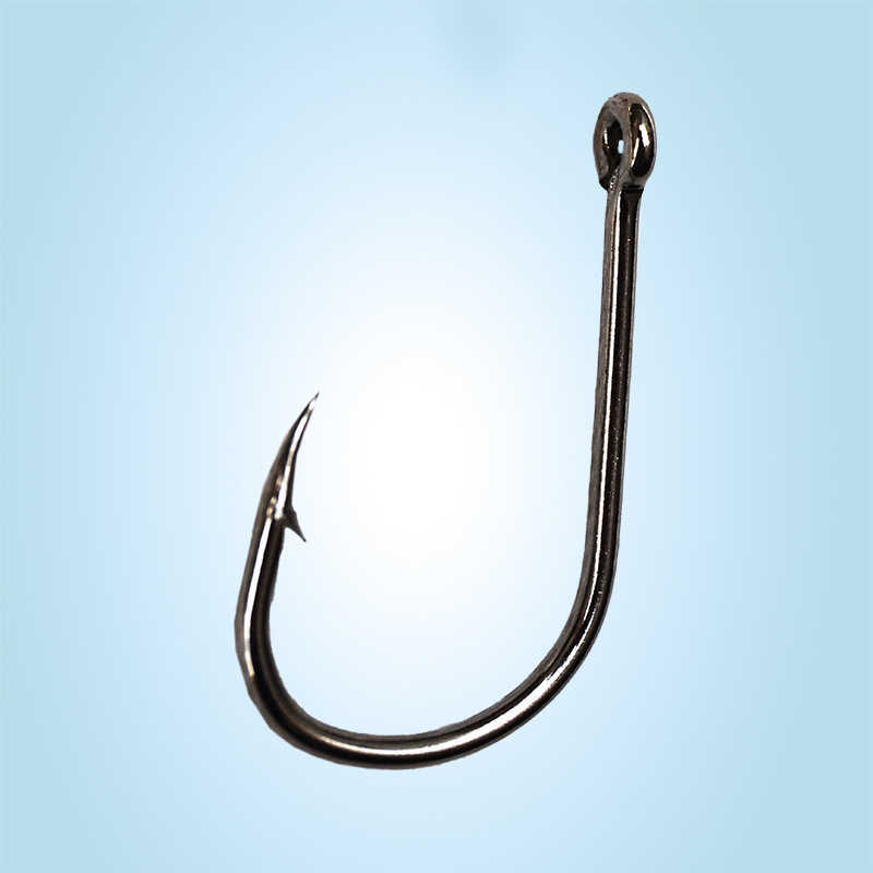 Fishing Hooks Fishing Hooks 200pcs Eyed Circle Jighead Hook 3#-12# Barbed Fishhooks for Carp Fishery Fishing Material Goods Accessories Pesca P230317
