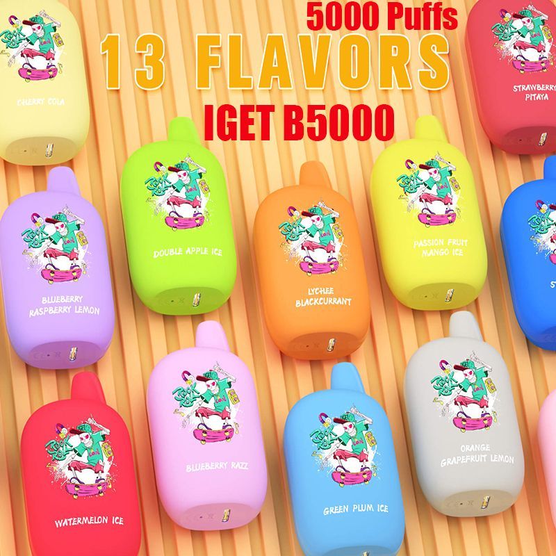 Original IGET B5000 Disposable Device E cigarettes Kit 5000 Puffs 550mAh Battery 13ml Prefilled Cartridge Pods Rechargeable Type-C Vape Pen Bar BOX LEGEND XXL
Original IGET B5000 Disposable Device E cigarettes Kit 5000 Puffs 550mAh Battery 13ml Prefilled Cartridge Pods Rechargeable Type-C Vape Pen Bar BOX LEGEND XXL