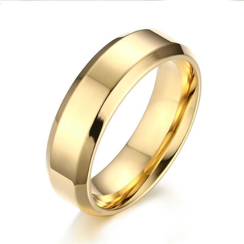Band Rings Simple Smooth Black/3colors Titanium Ring For Men Wedding Rings for women AA230323