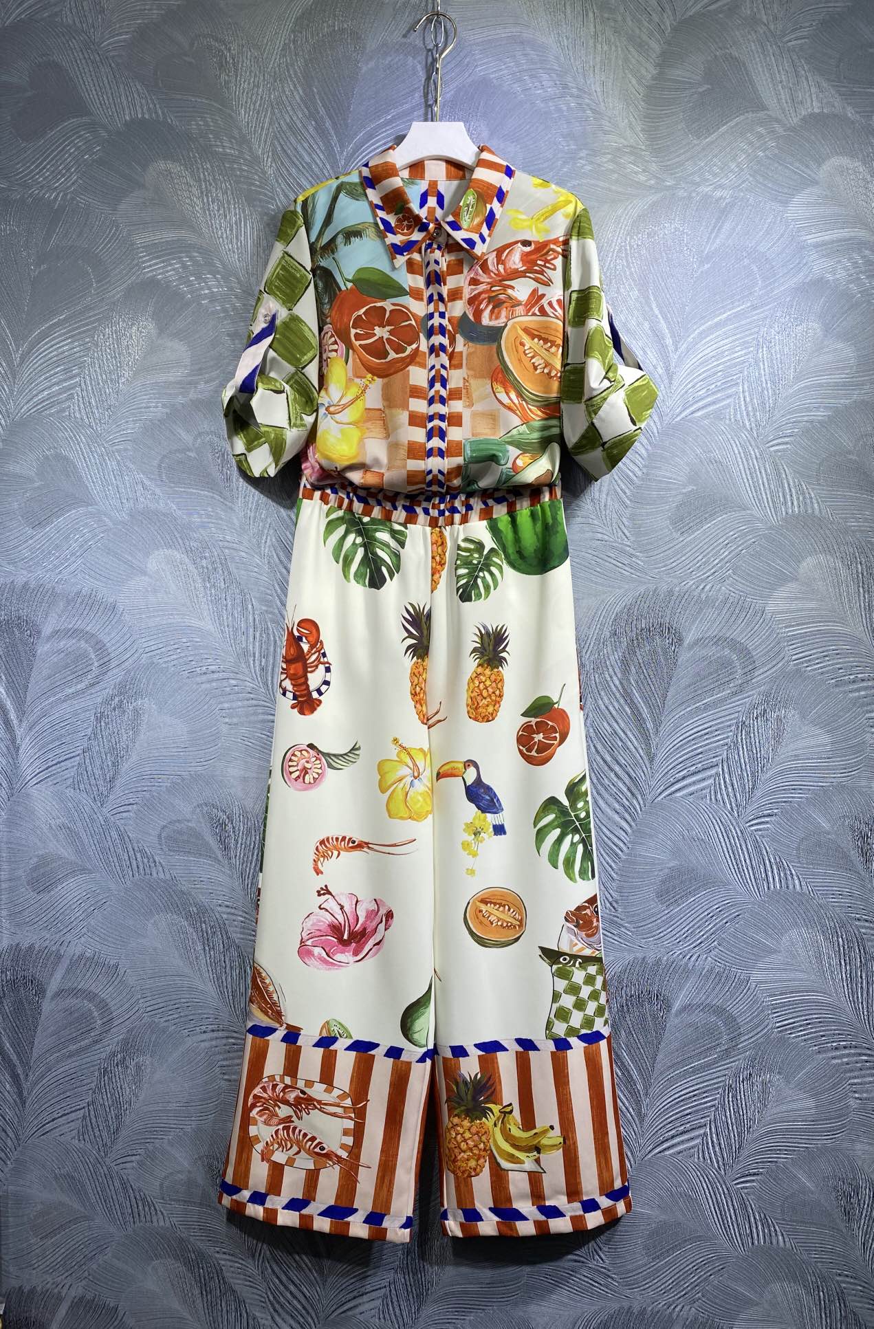 2023 spring style floral Women's Two Piece Pants, Relaxed casual fashion printed sweet shirt elastic waist pants fashionable suit, Multi
2023 spring style floral Women's Two Piece Pants, Relaxed casual fashion printed sweet shirt elastic waist pants fashionable suit, Multi