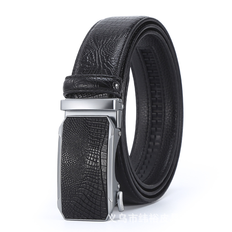 Belts Mens Business Style Belt Black Genuine Leather Strap Male Automatic Buckle For Men Top Quality JeansBelts
Belts Mens Business Style Belt Black Genuine Leather Strap Male Automatic Buckle For Men Top Quality JeansBelts
