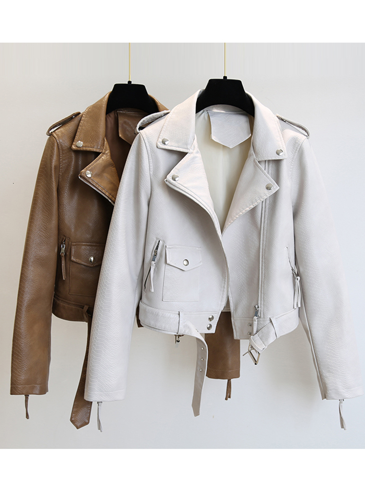 Women's Jackets SEDUTMO Winter Faux Leather Jacket Women Short Punk Coat Autumn Moto Biker Zipper Casual Slim Outerwear ED1906 230324