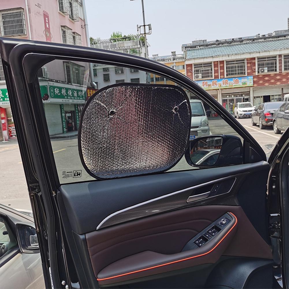 2025 new Upgrade 1pair UV Visor Car Window Glass Sun Shield Summer Sunscreen Heat Insulation Sunshade Pad Side Aluminum Film Curtain Double