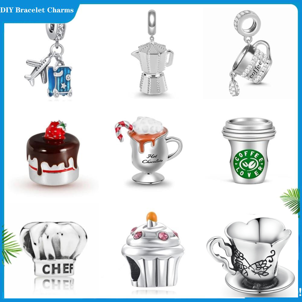 925 siver beads charms for pandora charm bracelets designer for women High Heels Chocolate Coffee Cake Chef Charm
925 siver beads charms for pandora charm bracelets designer for women High Heels Chocolate Coffee Cake Chef Charm