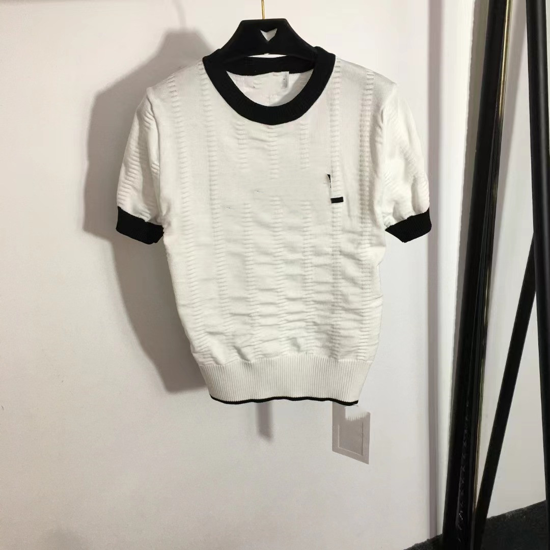 321 L 2023 Milan Runway Summer Brand Same Style Sweater Short Sleeve White Pink Crew Neck Striped Pullover High Quality Womens meiyi20231466
321 L 2023 Milan Runway Summer Brand Same Style Sweater Short Sleeve White Pink Crew Neck Striped Pullover High Quality Womens meiyi20231466