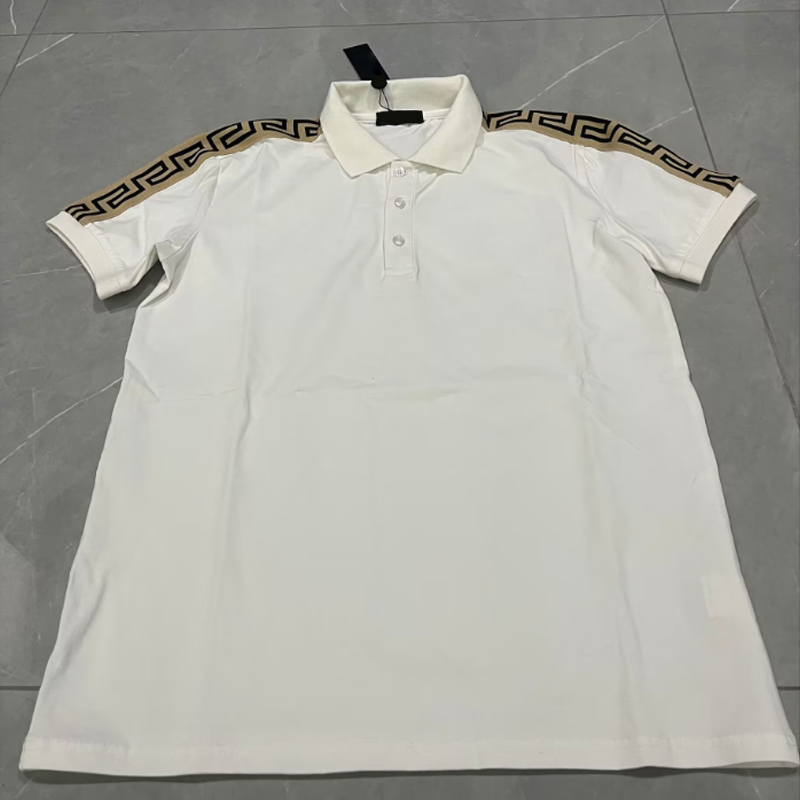 Mens Stylist Polo Shirts Luxury Italian Mens Polos Designer Clothing Short Sleeves Fashion Summer Joker A portrait TShirts vercace shi Versace versace2 79QJ