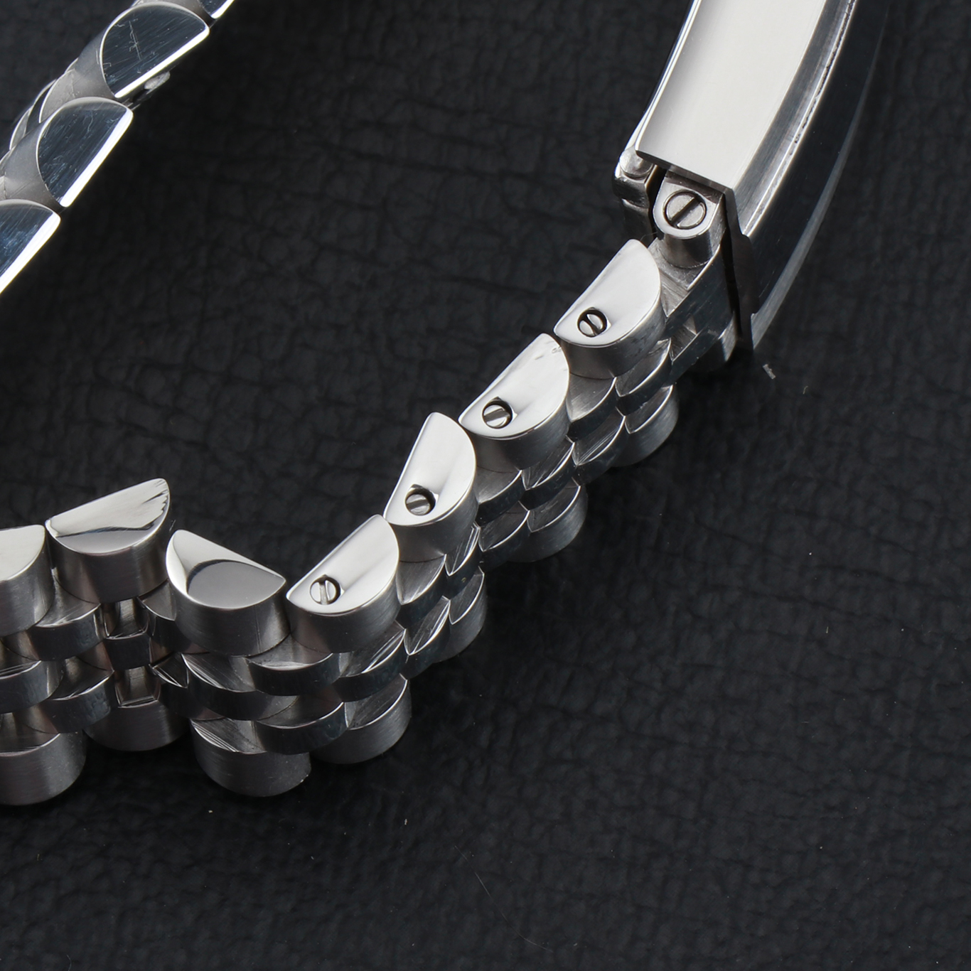 Watch Bands Jubilee Watchband Strap Men's 20mm 316L Stainless Steel Bracelet Silver Glide-Lock Buckle for 40mm Sub Watch Case 230323