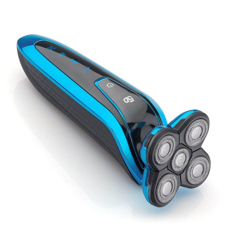 Electric Shavers 5D Grooming Kit Washable Electric Shaver Beard Trimmer Bald Head Electric Razor For Men Rechargeable Shaving Machine Wet Dry 230324