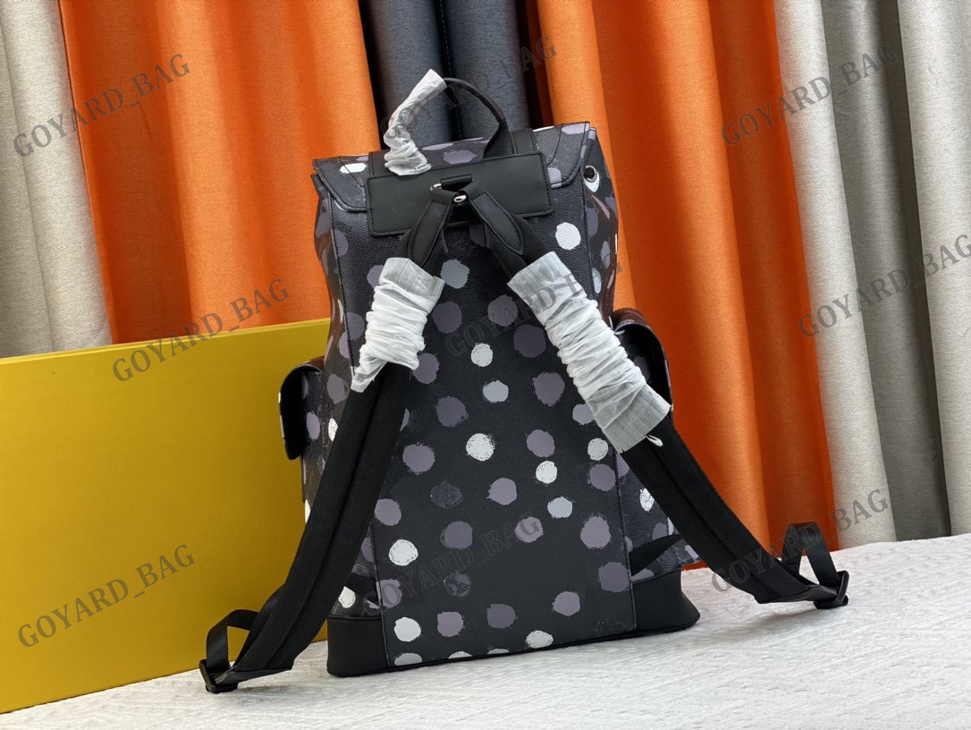 Japanese YK Christopher MM Backpack M46403 Designer Painted Gray Dots Print Back Pack Luxury Monograms Leather Backbag Schoolbag Flap Open Bucket Bag for Men Boys, Ssssss
Japanese YK Christopher MM Backpack M46403 Designer Painted Gray Dots Print Back Pack Luxury Monograms Leather Backbag Schoolbag Flap Open Bucket Bag for Men Boys, Ssssss