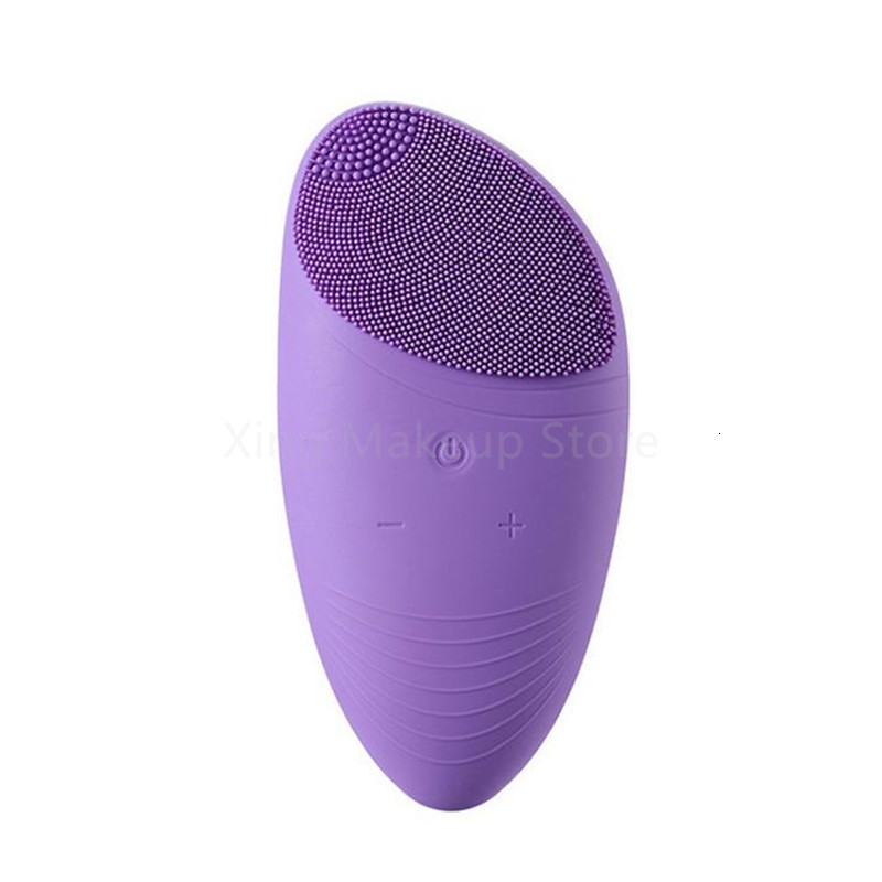 Cleaning Tools Accessories Portable Silicone Electric Cleansing Brush Sonic Vibration Face Cleaner Massage Brush Skin Care Tool USB Rechargeable 40# 2