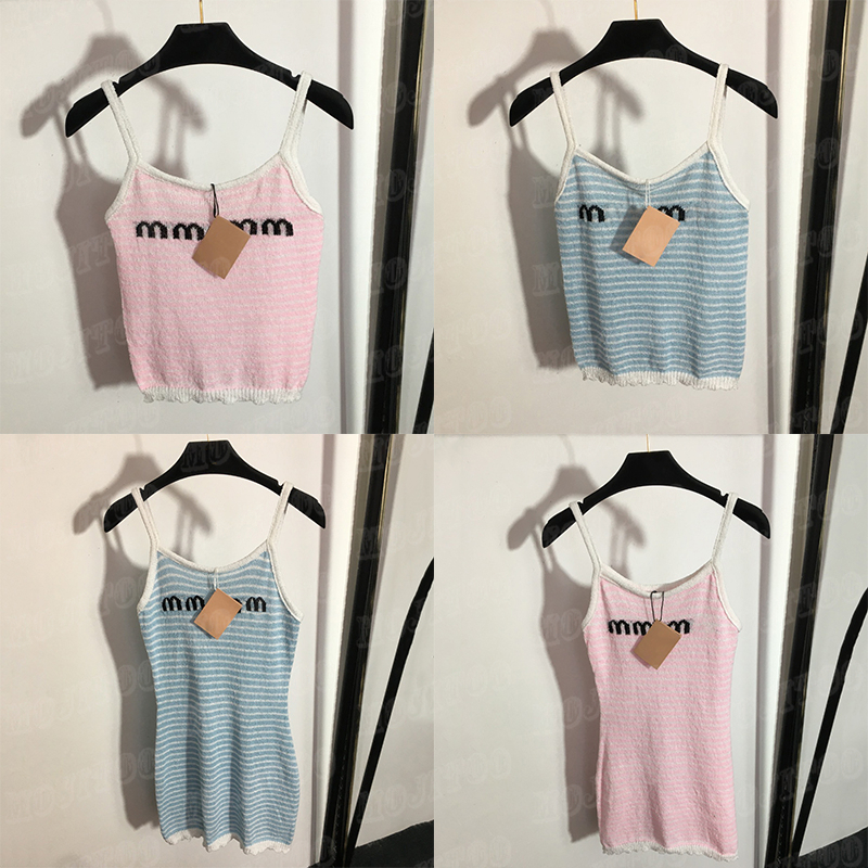 Letter Striped Knit Vest Dress T Shirts For Women Summer Sexy Tanks Tops Charm Ladies Sling Short Skirts Party, Blue dress
Letter Striped Knit Vest Dress T Shirts For Women Summer Sexy Tanks Tops Charm Ladies Sling Short Skirts Party, Blue dress