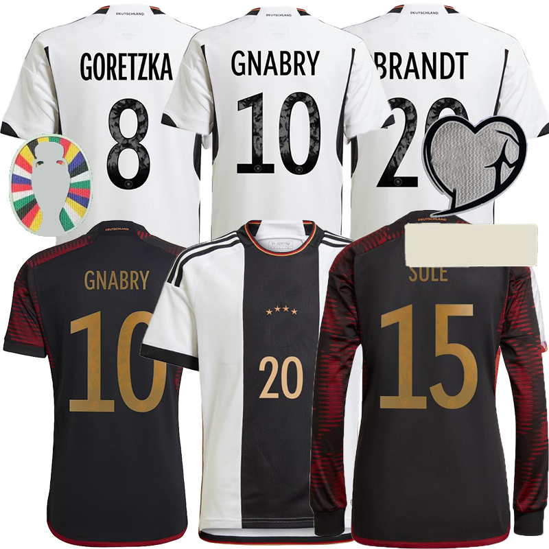 2022 Germanys Soccer Jerseys 22/23 #6 Kimmich #7 Havertz #8 Goretzka #9 man and woman Shirt #10 Gnabry #11 Reus #13 Muller #20 Brandt National Team, White
2022 Germanys Soccer Jerseys 22/23 #6 Kimmich #7 Havertz #8 Goretzka #9 man and woman Shirt #10 Gnabry #11 Reus #13 Muller #20 Brandt National Team, White