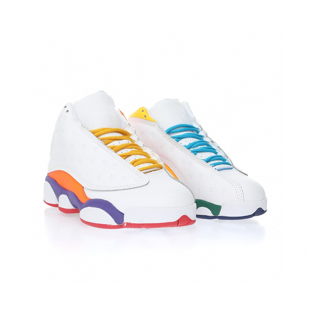 Basketball Designer Shoes Jumpman 13 Retro Playground White Purple Orange GS Casual Lifestyle Shoes With Original Box
Basketball Designer Shoes Jumpman 13 Retro Playground White Purple Orange GS Casual Lifestyle Shoes With Original Box