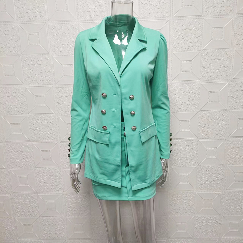 Two Piece Dress Floral Printing Blazer Women's Sets Long Sleeve Casual Top Aline Short Skirt Office Lady Suit Outfits Female 230324