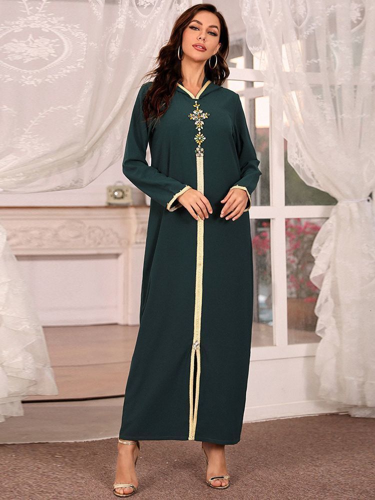 Ethnic Clothing Ramadan Eid Abaya Dubai Turkey Muslim Hijab Long Dress Islamic African Dresses For Women Robe Musulmane Djellaba Femme 230324
