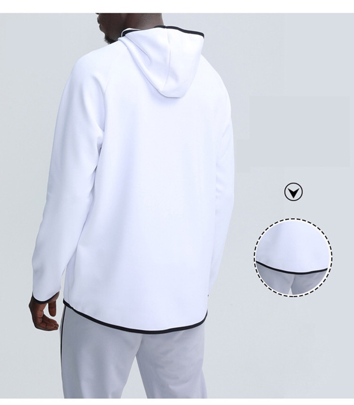 2025--Men Hoodies Pullover Sports Long Sleeve Yoga Outfit Mens Style Loose Jackets Sweater Fiess Clothes Training 25516