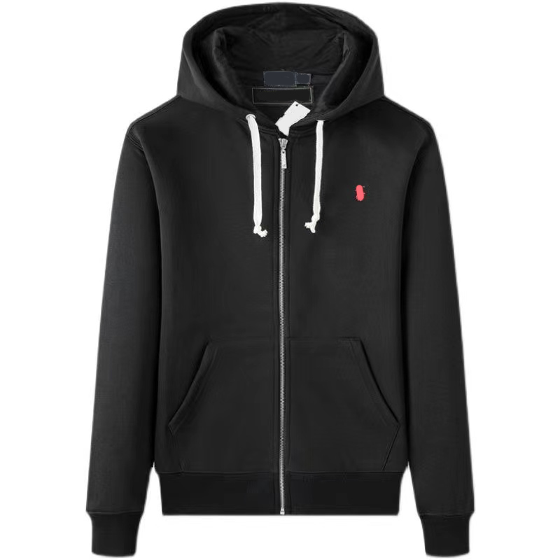 Mens hoodies zipper coat ralph Loose horse jackets polo mens hooded Top clothig ralphs Asian size
