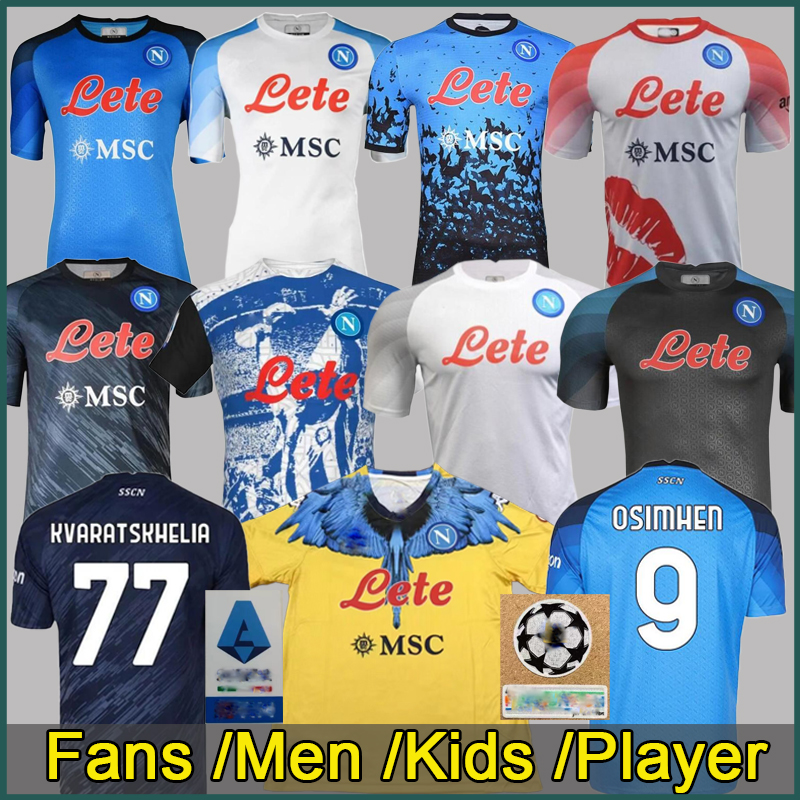 22 23 NAPOLI soccer jerseys KVARATSKHELIA Naples OSIMHEN Maradona football shirt 2022 2023 ZIELINSKI maglia INSIGNE MERTENS LOZANO SSC Halloween uniform kids kit, Gold
22 23 NAPOLI soccer jerseys KVARATSKHELIA Naples OSIMHEN Maradona football shirt 2022 2023 ZIELINSKI maglia INSIGNE MERTENS LOZANO SSC Halloween uniform kids kit, Gold