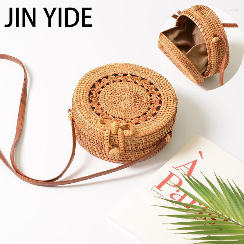 Evening Bags Square Round Mulit Style Straw Bag Handbags Women Summer Rattan Handmade Woven Beach Circle Bohemia Handbag Fashion