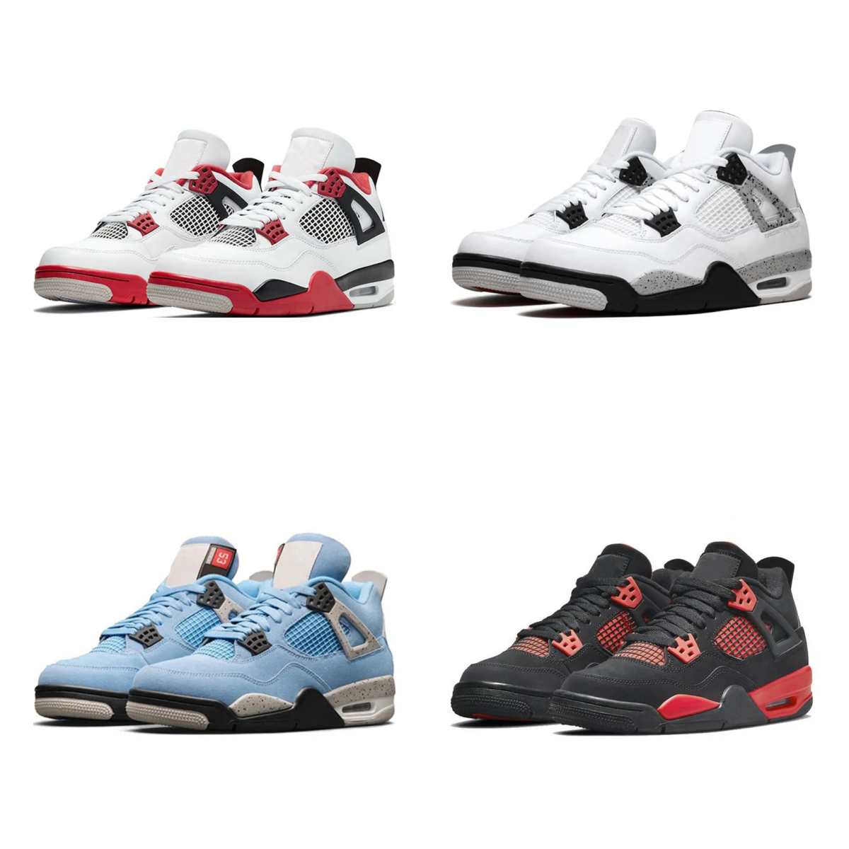 2022 Jumpman 4s Basketball Shoes Men Women 4 Red Thunder Infrared Black Cat Bred University Blue Sail Cool Grey White Cement Mens Trainers010, Bordeaux
2022 Jumpman 4s Basketball Shoes Men Women 4 Red Thunder Infrared Black Cat Bred University Blue Sail Cool Grey White Cement Mens Trainers010, Bordeaux