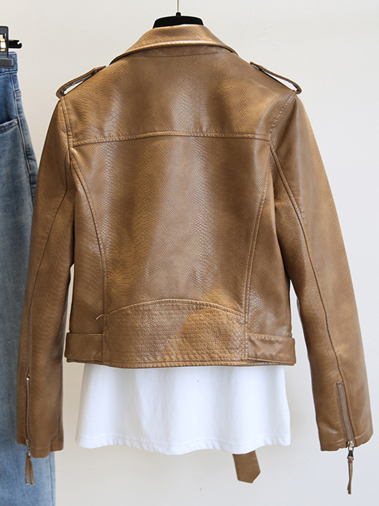 Women's Jackets SEDUTMO Winter Faux Leather Jacket Women Short Punk Coat Autumn Moto Biker Zipper Casual Slim Outerwear ED1906 230324