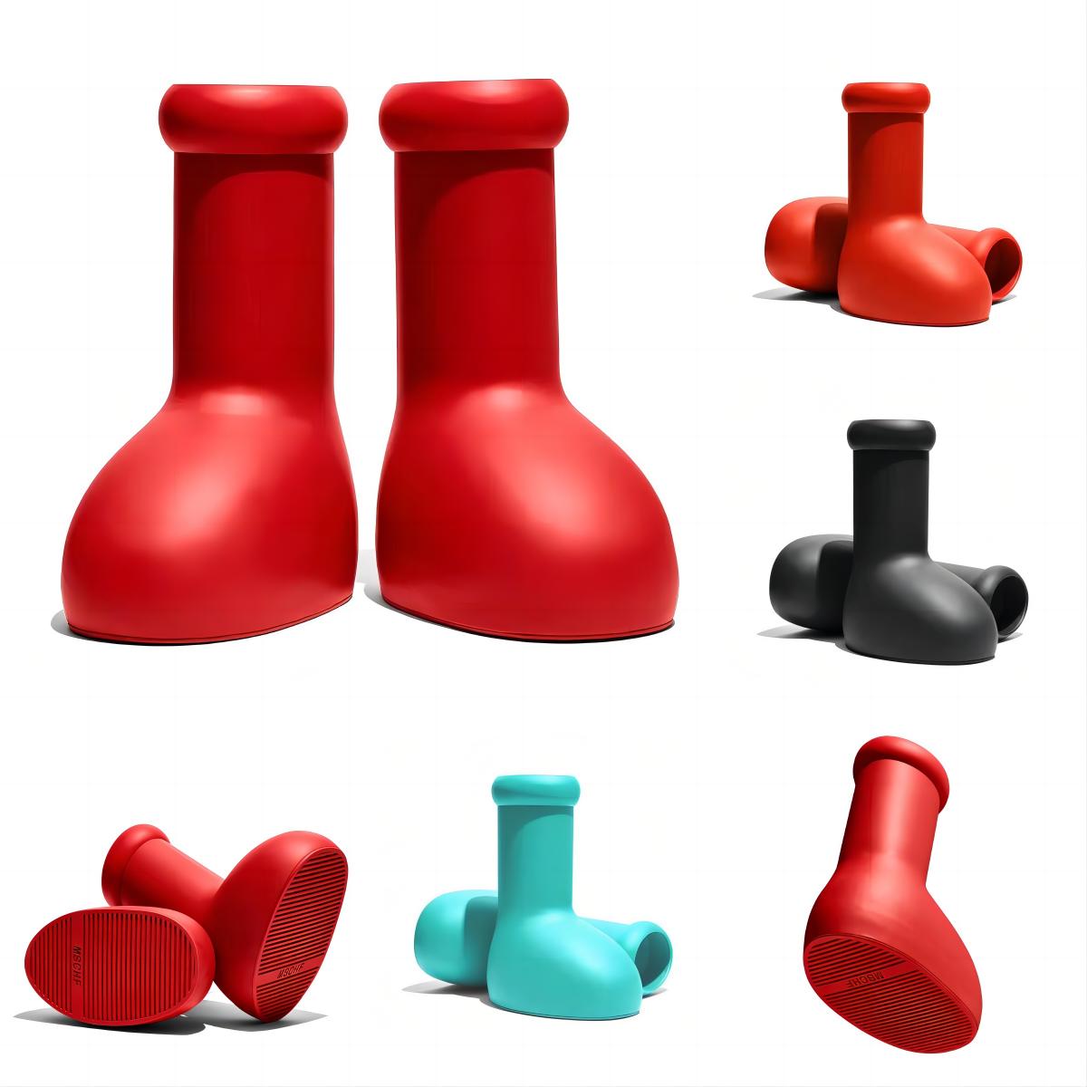 MSCHF Big Red Boots 2023 Astro boy boots Cartoon Rain boot Thick Bottom Non-Slip Booties Rubber Platform Bootie Fashion size 35 -48 with box, Grey
MSCHF Big Red Boots 2023 Astro boy boots Cartoon Rain boot Thick Bottom Non-Slip Booties Rubber Platform Bootie Fashion size 35 -48 with box, Grey