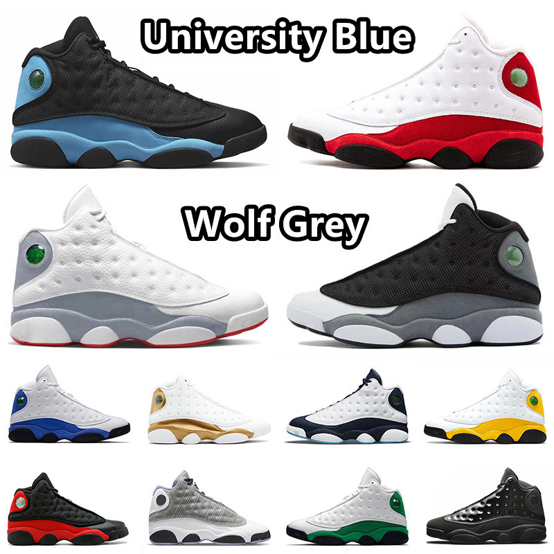 Jumpman 13 Basketball Shoes University Blue Wolf Grey Black Flint Wheat Playoffs Chicago Obsidian Houndstooth DMP Lucky Green Sneaker for Men and Women, Item#17
Jumpman 13 Basketball Shoes University Blue Wolf Grey Black Flint Wheat Playoffs Chicago Obsidian Houndstooth DMP Lucky Green Sneaker for Men and Women, Item#17