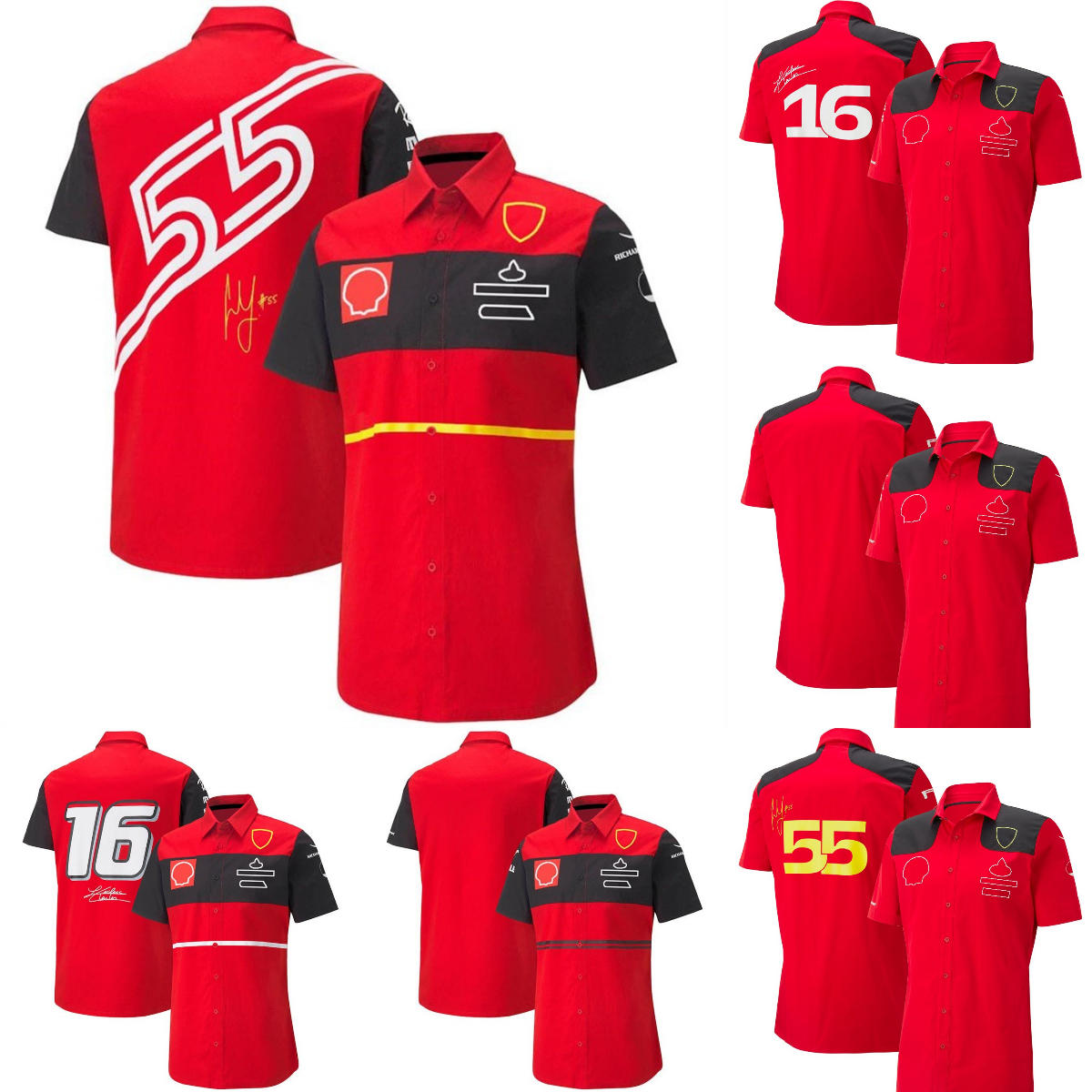 2023 New F1 Shirt Formula 1 Red Team Polo Shirts Racing Driver Signature T-shirt Same Men's Casual Short Sleeve Shirt Jersey Custom
2023 New F1 Shirt Formula 1 Red Team Polo Shirts Racing Driver Signature T-shirt Same Men's Casual Short Sleeve Shirt Jersey Custom