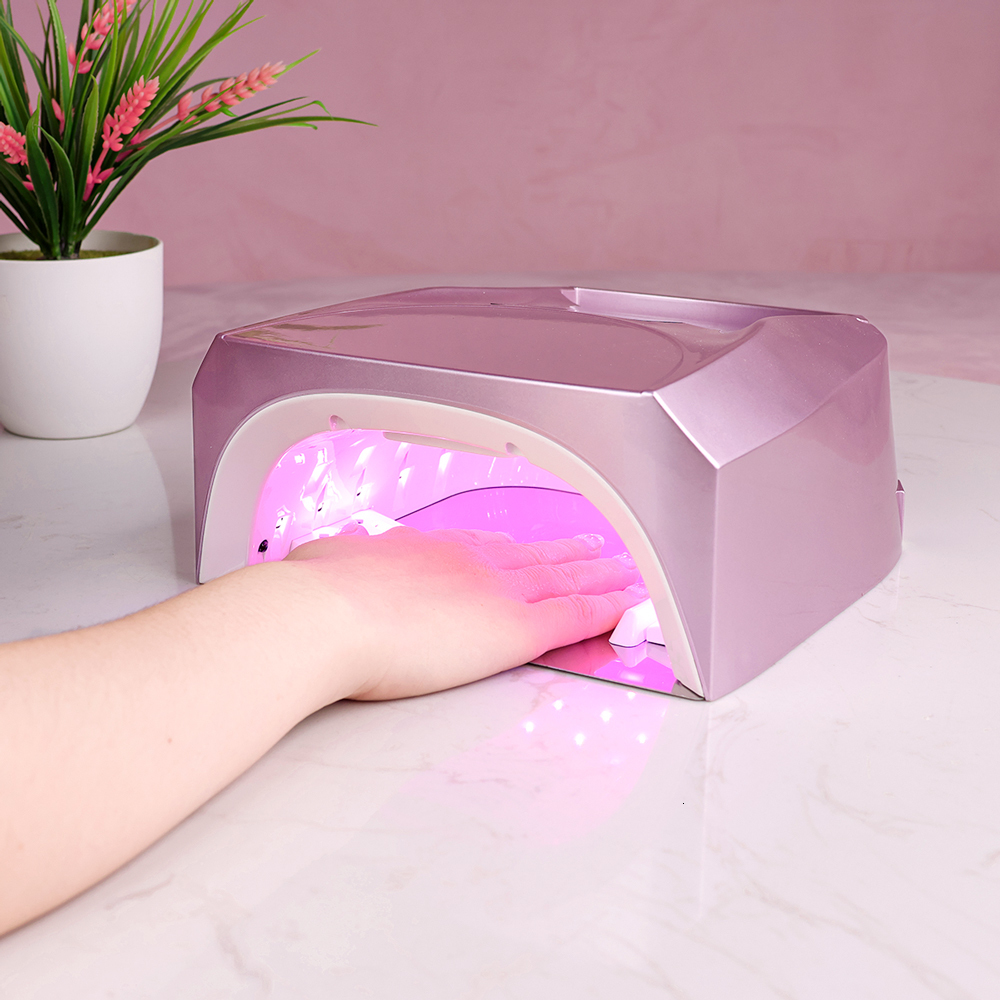 Nail Dryers High Power 96W Rechargeable Lamp UV LED Dryer Red Light Beads for Curing Polish Manicure Electric Acetone Protect 230323