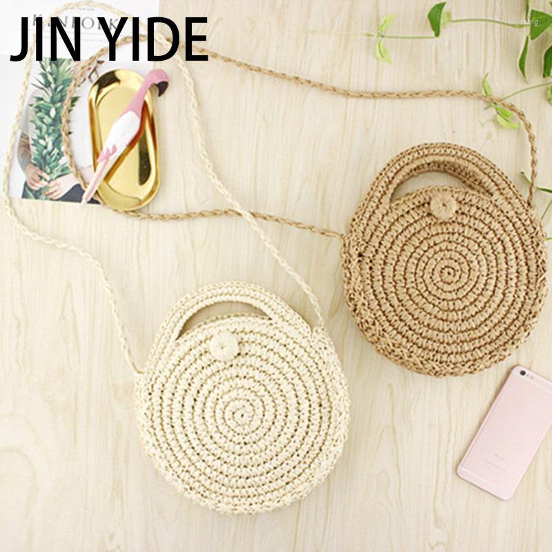 Evening Bags Square Round Mulit Style Straw Bag Handbags Women Summer Rattan Handmade Woven Beach Circle Bohemia Handbag Fashion