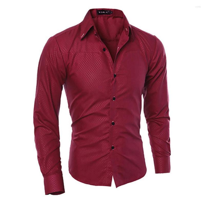 Men's Dress Shirts Fashion Men Argyle Luxury Business Style Slim Fit Long Sleeve Casual Shirt, Red
Men's Dress Shirts Fashion Men Argyle Luxury Business Style Slim Fit Long Sleeve Casual Shirt, Red