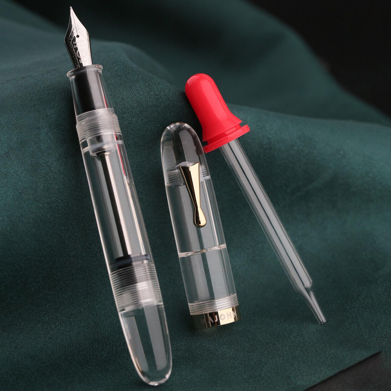 Fountain Pens MAJOHN C4 Transparent Large Capacity EFFM Nib Eyedropper Filling Ink Office Writing Gift With Box 230323, Red
Fountain Pens MAJOHN C4 Transparent Large Capacity EFFM Nib Eyedropper Filling Ink Office Writing Gift With Box 230323, Red