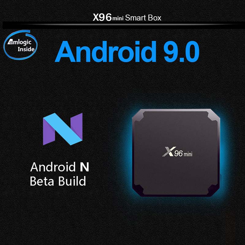 X96MINI Quad Core Settop Box Amlogic S905W Android 9 Support 4K, WIFI, Multilateral Languages Android Media Player Sent from France Warehouse No extra