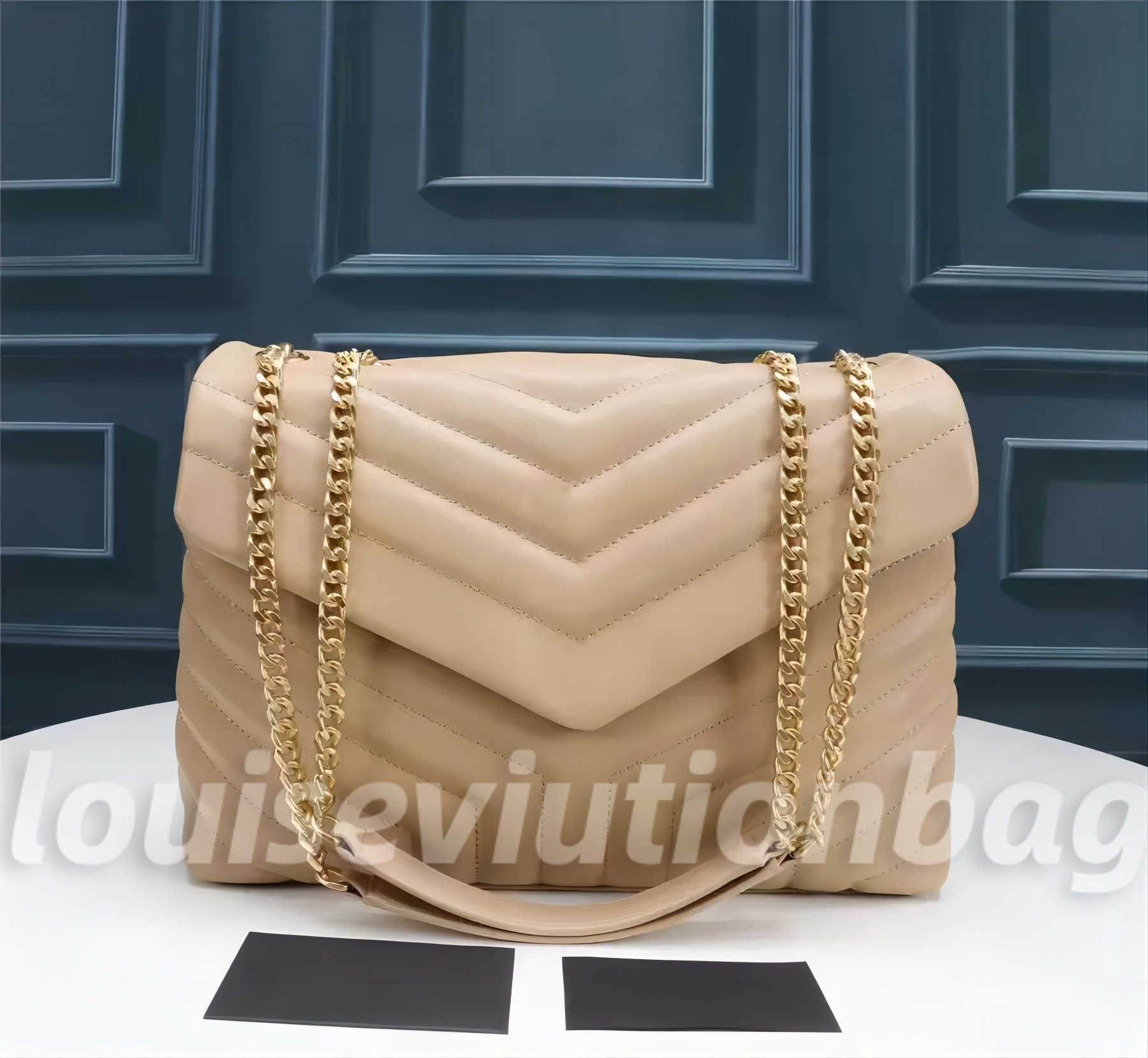 Real Authentic Quality Designer LOULOU Bag Large Shoulder chains crossbody clutch bags purses Genuine Calfskin Leather Grosgrain Lining Message handbags wlpj, Black 3
Real Authentic Quality Designer LOULOU Bag Large Shoulder chains crossbody clutch bags purses Genuine Calfskin Leather Grosgrain Lining Message handbags wlpj, Black 3