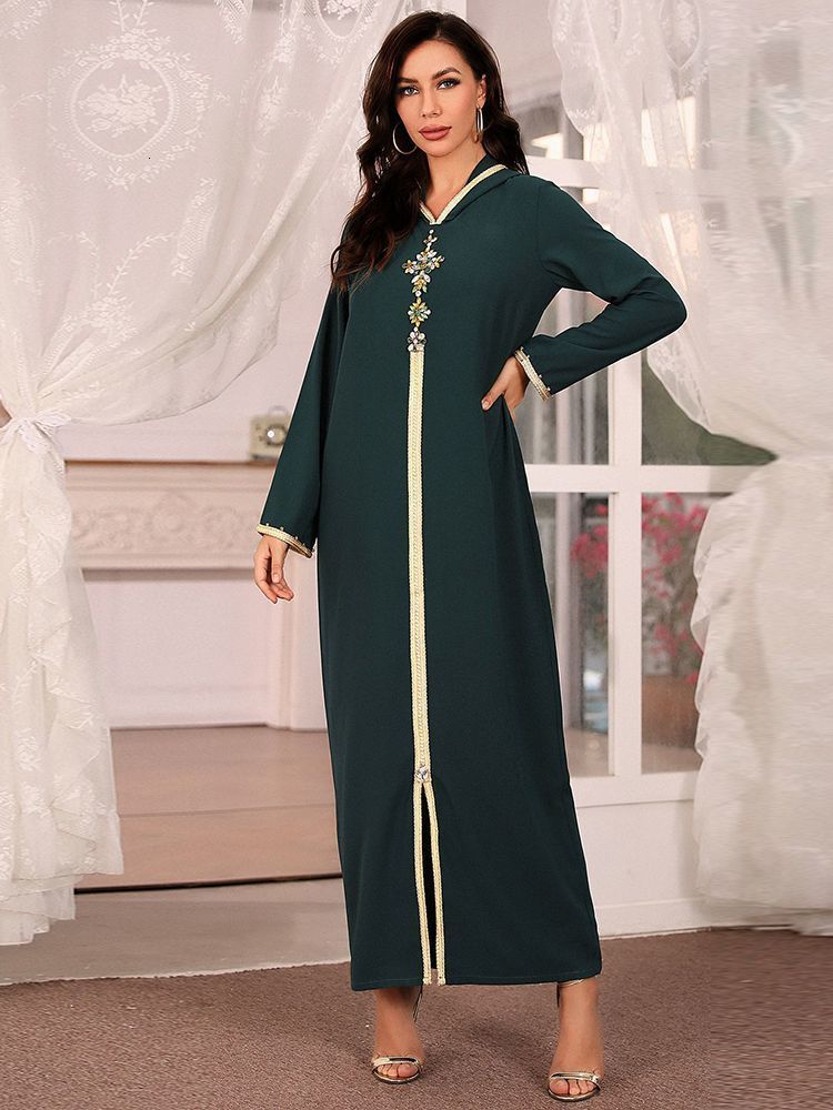 Ethnic Clothing Ramadan Eid Abaya Dubai Turkey Muslim Hijab Long Dress Islamic African Dresses For Women Robe Musulmane Djellaba Femme 230324