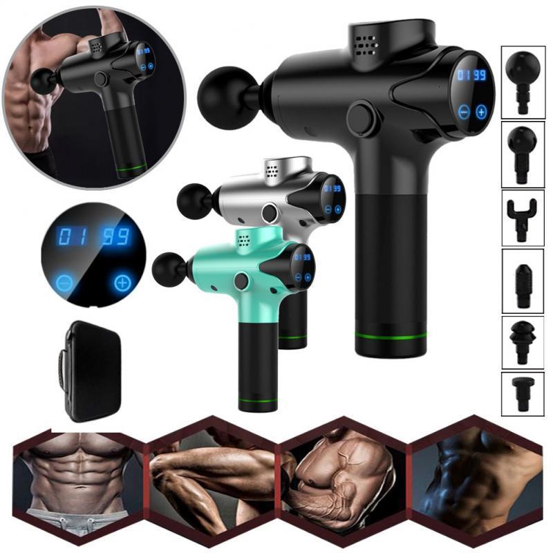 Full Body Massager 6Pcs Massage Head Fascia Gun Plug Head Fitness Health Care Full Body Massage Gun Head Muscle Relaxation Scientific Massager Tool 23
