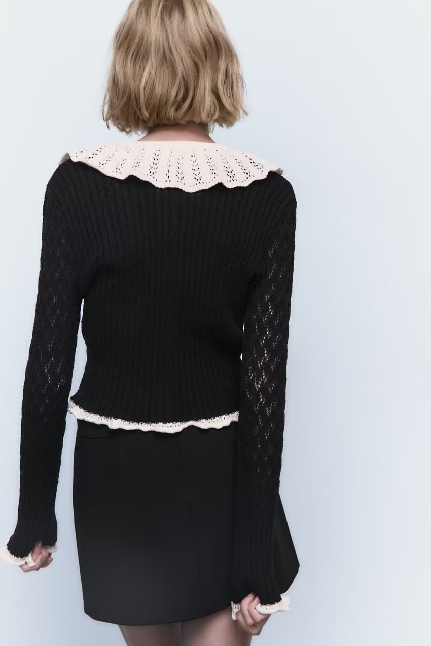 Women's Knits Tees MOLAN Vintage Woman Cardigan Fashion Long Sleeve Casual Knitted High Street Sweater Female Stylish Top 230324