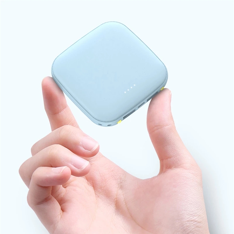 10000mAh Mini Power Bank For iPhone Xiaomi Huawei Samsung LED Powerbank 2 USB Portable Charger External Battery Pack Power Bank