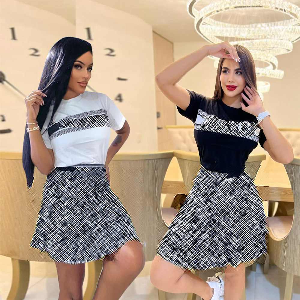 Women's Two Piece Bodycon Dress Short Sets Sports Letter Print Tracksuits Skirt Women Two Peice Matching Set Casual Outfits Festival Luxury Designer Brand Clothing, Black
Women's Two Piece Bodycon Dress Short Sets Sports Letter Print Tracksuits Skirt Women Two Peice Matching Set Casual Outfits Festival Luxury Designer Brand Clothing, Black
