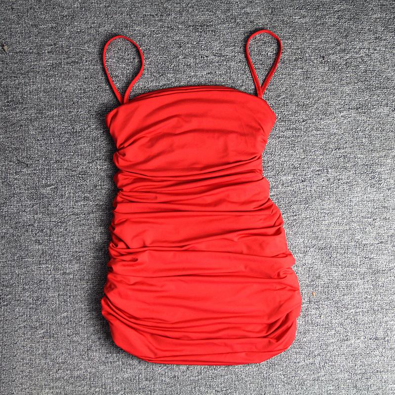 Casual Dresses Backless Sexy Bodycon Summer Dress 2023 Strapless Spaghetti Strap Bandage Mini Party Basic Beach Short