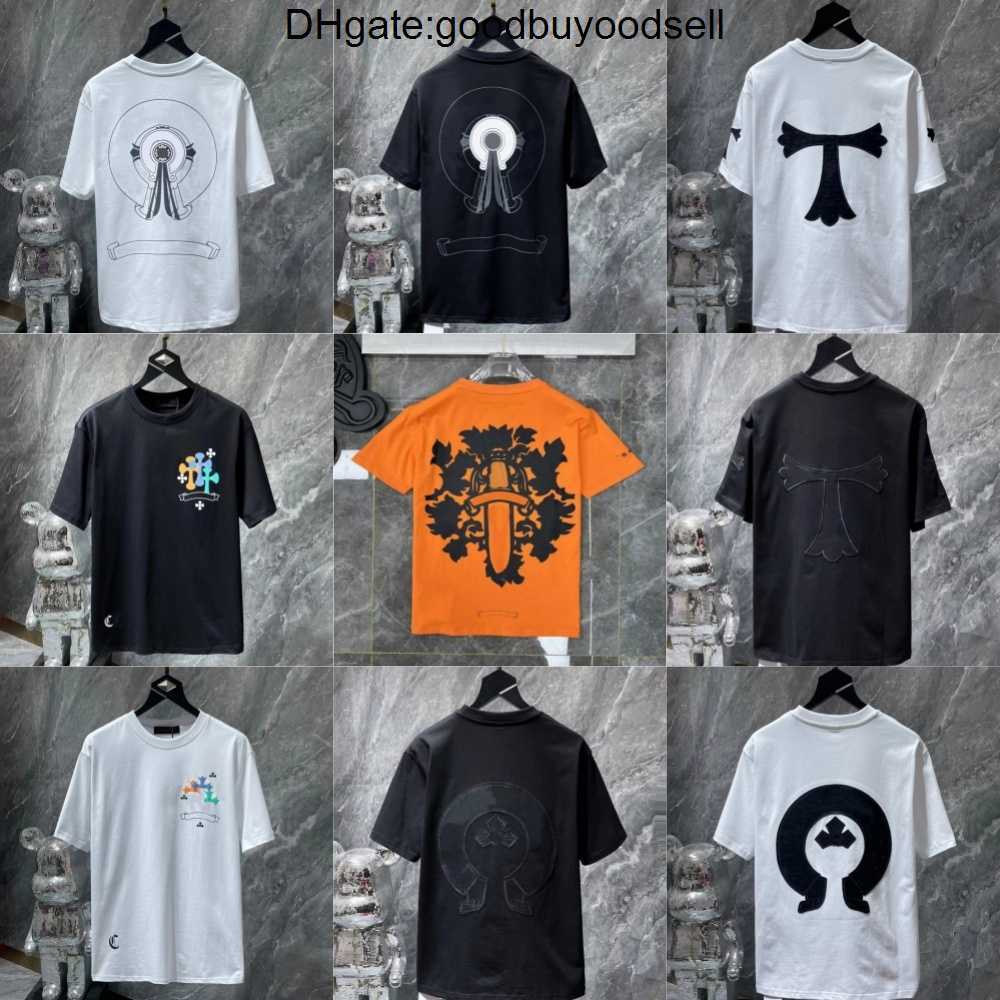 Fashion Mens Classic t Shirts Brand Top T-shirts Ch White Short Sweater Casual Embossed Letter Horseshoe Sanskrit Cross Pattern Designers VZY4, A10
Fashion Mens Classic t Shirts Brand Top T-shirts Ch White Short Sweater Casual Embossed Letter Horseshoe Sanskrit Cross Pattern Designers VZY4, A10