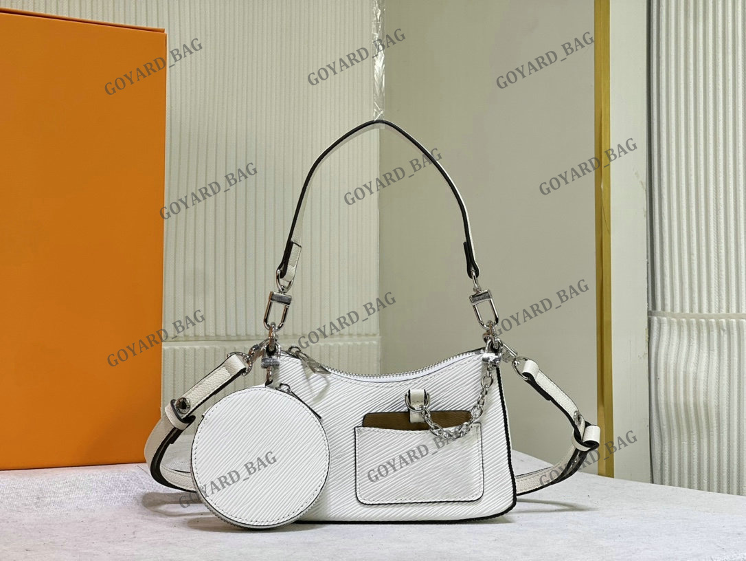 Womens Marellini Handbag with Round Coin Purse Designer Leather Marelle Hobos Bags Luxury Monograms Shoulder Purse Sporty-chic Pouch Clutch M20998 M20999 M21091, Black
Womens Marellini Handbag with Round Coin Purse Designer Leather Marelle Hobos Bags Luxury Monograms Shoulder Purse Sporty-chic Pouch Clutch M20998 M20999 M21091, Black
