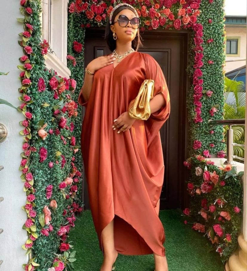 Ethnic Clothing African Dresses for Women 2023 Plus Size Africa Clothes Outfits Elegant Muslim Abaya Dubai Kaftan Satin Maxi Dress Boubou Robe 230324