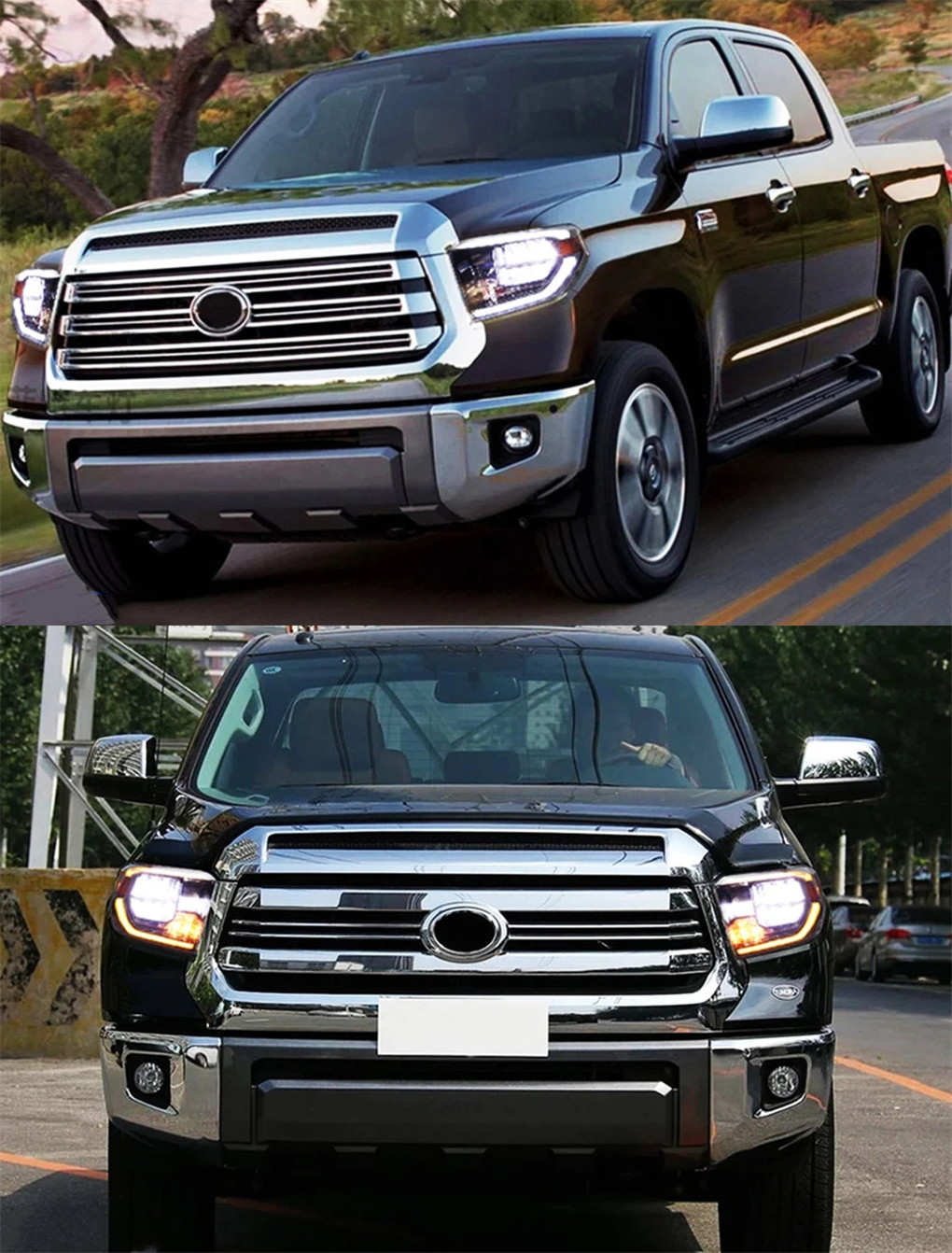 Auto Styling LED Headlights For Toyota Tundra 20 14-20 20 LED Daytime Running Lights Daylight Turn Signal Driving