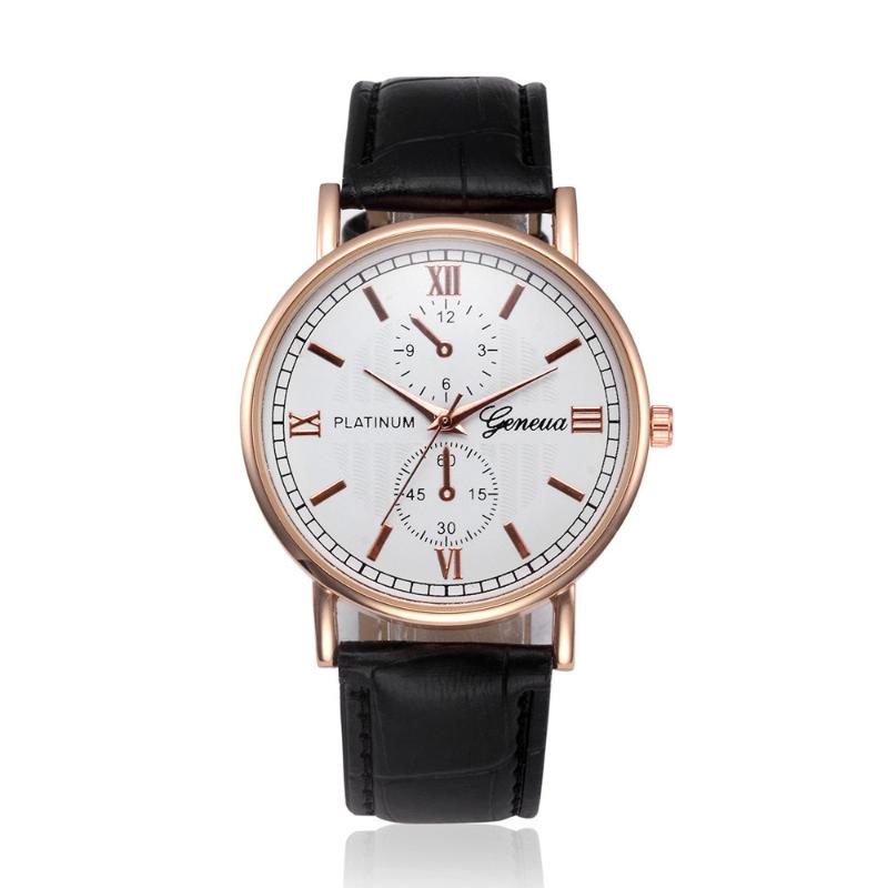 Wristwatches Geneva Mens Watch Retro Stainless Steel Analog Alloy Quartz Wrist Design Leather Band Wristwatch Q1, Bw
Wristwatches Geneva Mens Watch Retro Stainless Steel Analog Alloy Quartz Wrist Design Leather Band Wristwatch Q1, Bw
