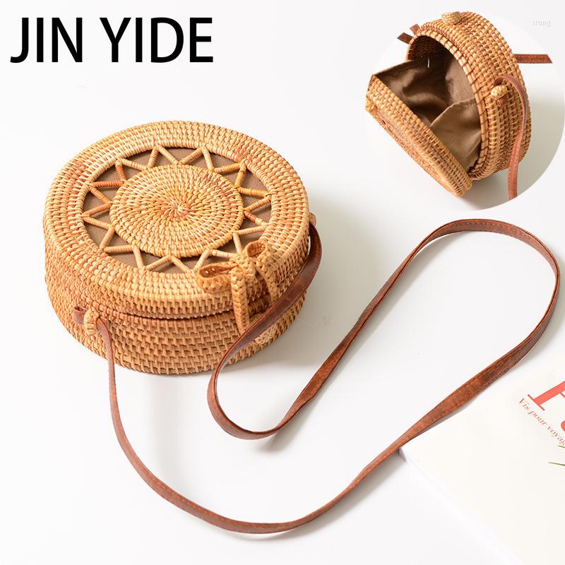 Evening Bags Square Round Mulit Style Straw Bag Handbags Women Summer Rattan Handmade Woven Beach Circle Bohemia Handbag Fashion