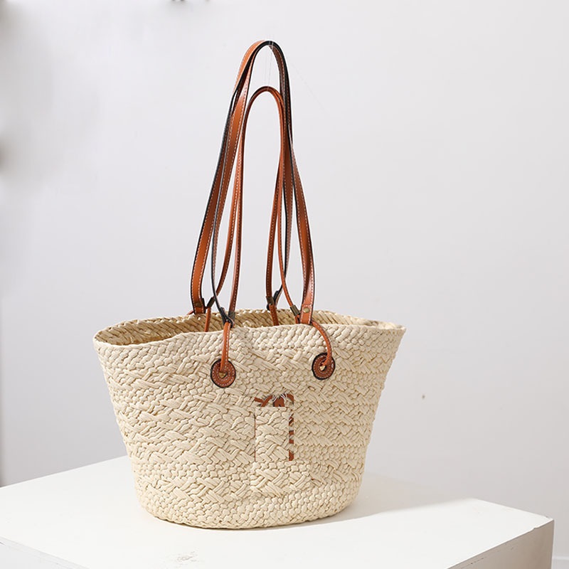 Designer fashion Anagram raffia tote bag men and women handbag woven leather bucket bags with letters summer, Beige
Designer fashion Anagram raffia tote bag men and women handbag woven leather bucket bags with letters summer, Beige